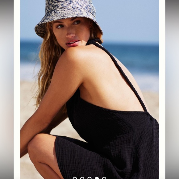 Anthropologie Braided Halter Dress. Size L - Picture 5 of 10